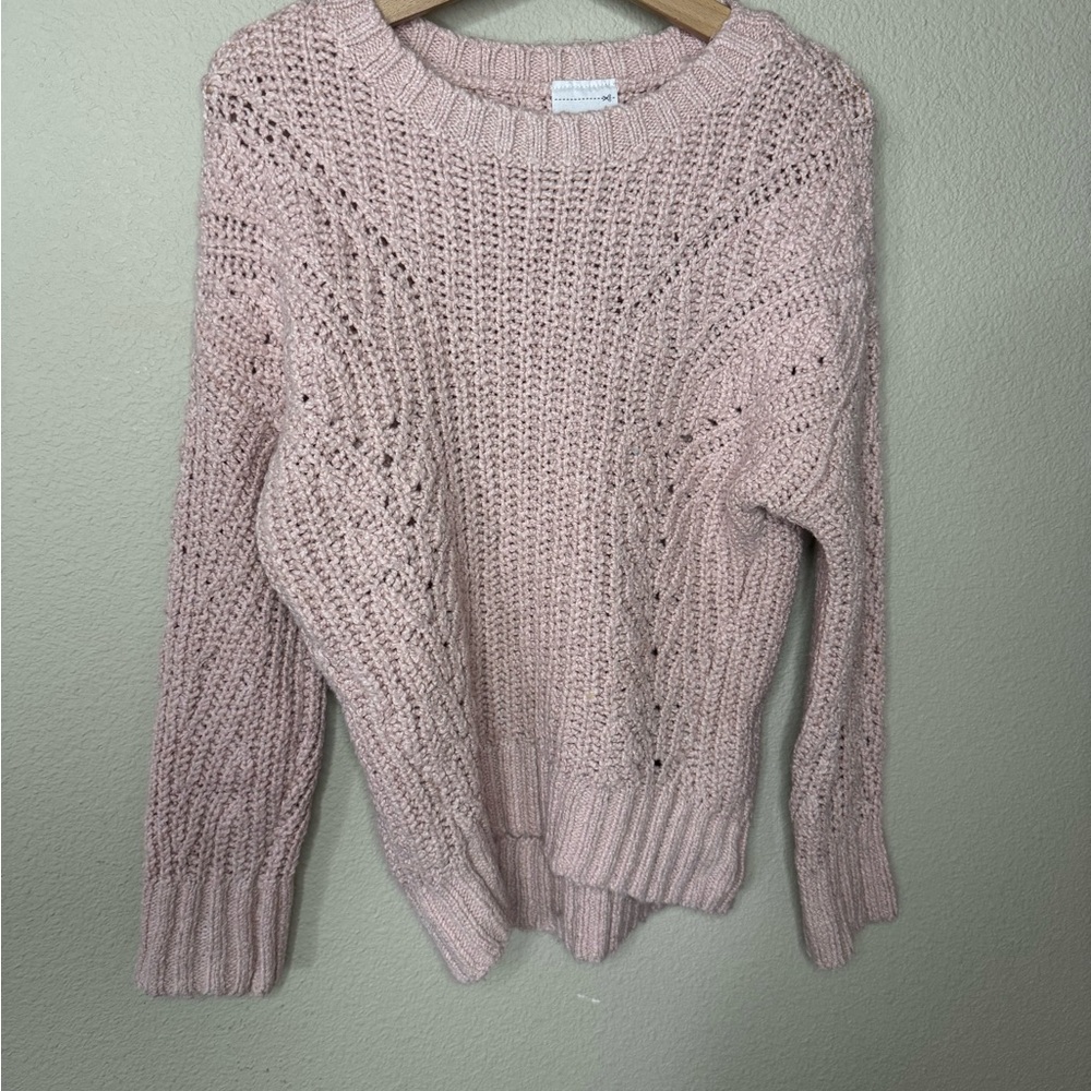 Abercrombie Kids Pink Chunky Knit Sweater Size 7/8